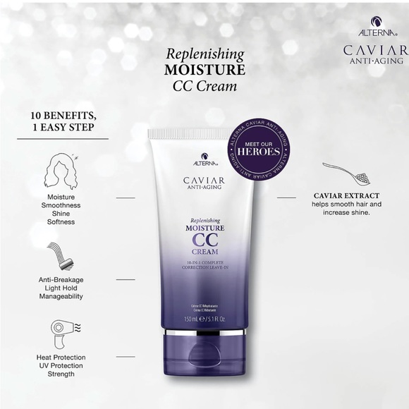 NEW ALTERNA Haircare CAVIAR Anti-Aging® Replenishing Moisture CC Cream - Picture 3 of 6